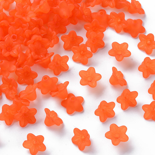 PandaHall Transparent Acrylic Beads, Flower, Frosted, Coral, 10x5mm, Hole: 1mm, about 4600pcs/500g Acrylic Flower Red
PandaHall Transparent Acrylic Beads, Flower, Frosted, Coral, 10x5mm, Hole: 1mm, about 4600pcs/500g Acrylic Flower Red
