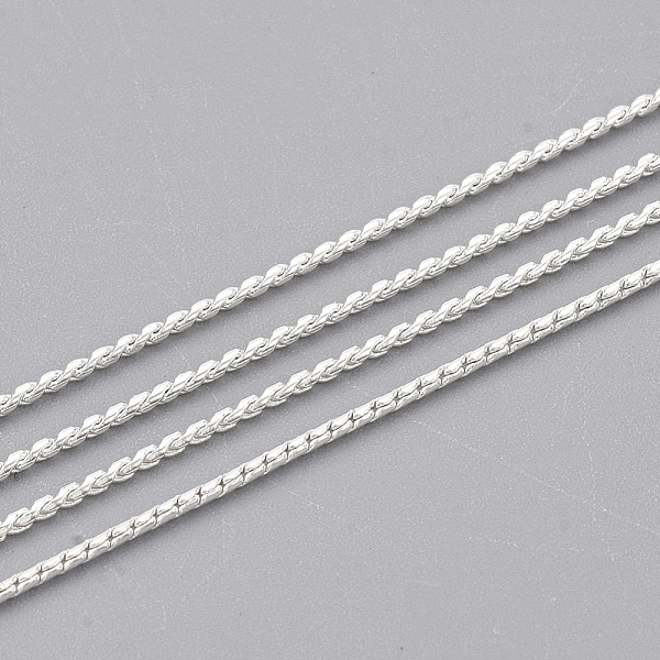 PandaHall Brass Serpentine Chains, Unwelded, with Spool, Silver, 1mm, about 288.71 Feet(88m)/roll Brass
PandaHall Brass Serpentine Chains, Unwelded, with Spool, Silver, 1mm, about 288.71 Feet(88m)/roll Brass