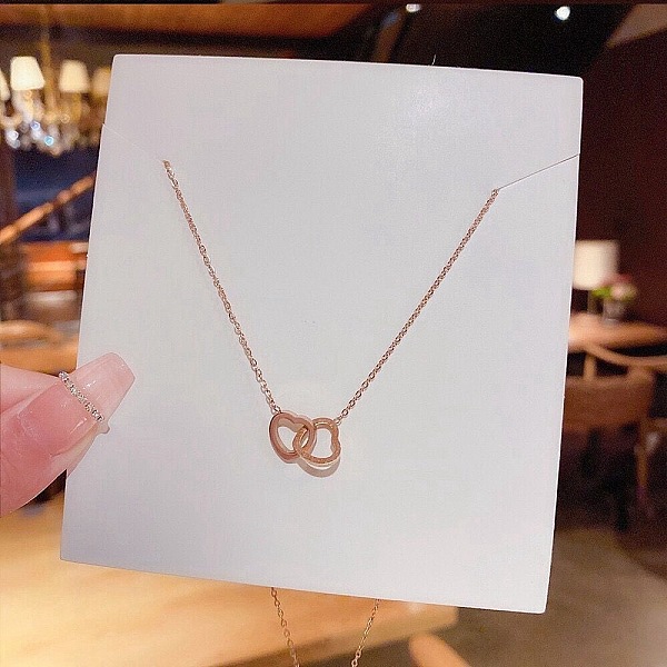 PandaHall Heart Titanium Steel Cable Chain Necklaces for Women, Rose Gold, 19.69 inch(50cm) Titanium Steel Heart
PandaHall Heart Titanium Steel Cable Chain Necklaces for Women, Rose Gold, 19.69 inch(50cm) Titanium Steel Heart