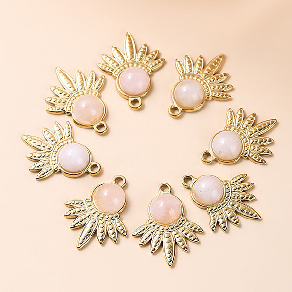 PandaHall Bohemia Style Natural Rose Quartz Pendants, Maple Leaf Charms, with Golden Tone Stainless steel Findings, 23x18x5mm Rose Quartz...
PandaHall Bohemia Style Natural Rose Quartz Pendants, Maple Leaf Charms, with Golden Tone Stainless steel Findings, 23x18x5mm Rose Quartz...