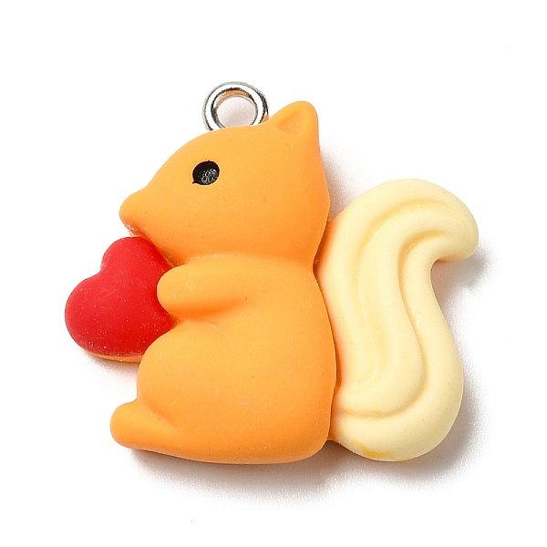 PandaHall Autumn Theme Opaque Resin Pendants, with Platinum Plated Iron Loops, Squirrel, 23x24x8mm, Hole: 2mm Iron+Resin Squirrel
PandaHall Autumn Theme Opaque Resin Pendants, with Platinum Plated Iron Loops, Squirrel, 23x24x8mm, Hole: 2mm Iron+Resin Squirrel
