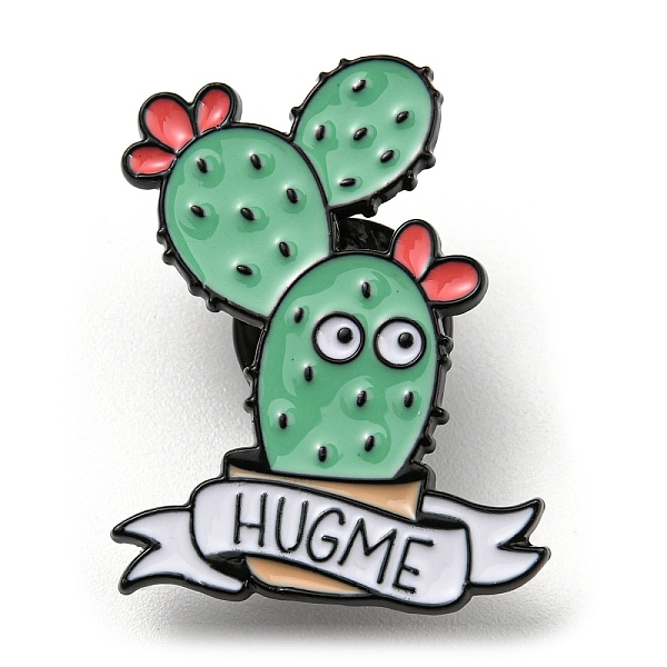 PandaHall Cactus with Word Hug Me Enamel Pins, Electrophoresis Black Alloy Brooch, Turquoise, 28.5x22x1.5mm Alloy+Enamel Cactus Green
PandaHall Cactus with Word Hug Me Enamel Pins, Electrophoresis Black Alloy Brooch, Turquoise, 28.5x22x1.5mm Alloy+Enamel Cactus Green
