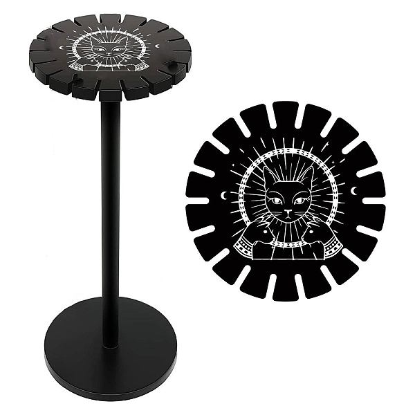 PandaHall CREATCABIN Cat Pendulum Display Holder Crystal Shelf Wooden Thickness Pendulum Stand for Divination with Slots for Crystal..., Black
PandaHall CREATCABIN Cat Pendulum Display Holder Crystal Shelf Wooden Thickness Pendulum Stand for Divination with Slots for Crystal..., Black