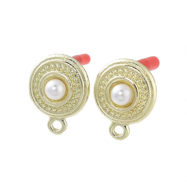 PandaHall Rack Plating Golden Alloy with ABS Pearl Stud Earring Findings, with Loops and 304 Stainless Steel Pins, Cadmium Free & Nickel...
PandaHall Rack Plating Golden Alloy with ABS Pearl Stud Earring Findings, with Loops and 304 Stainless Steel Pins, Cadmium Free & Nickel...