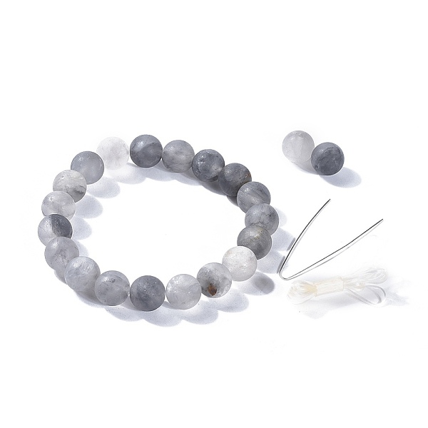 PandaHall Natural Cloudy Quartz Beads Stretch Bracelets, with Elastic Fibre Wire and Packing Box, 2-1/8 inch(5.3~5.4cm) Cloudy Quartz
PandaHall Natural Cloudy Quartz Beads Stretch Bracelets, with Elastic Fibre Wire and Packing Box, 2-1/8 inch(5.3~5.4cm) Cloudy Quartz