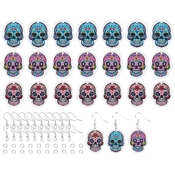 PandaHall DIY Earring Making Kit, Including 40Pcs 4 Color Acrylic Pendants, PVC Printed on the Front, 40Pcs 304 Stainless Steel Open Jump..., Multicolor
PandaHall DIY Earring Making Kit, Including 40Pcs 4 Color Acrylic Pendants, PVC Printed on the Front, 40Pcs 304 Stainless Steel Open Jump..., Multicolor