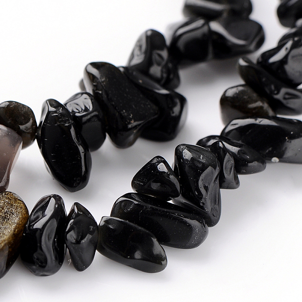 PandaHall Natural Obsidian Bead Strands, Chips, 5~10mm, Hole: 0.8mm, 31.5 inch Obsidian Chip Black
PandaHall Natural Obsidian Bead Strands, Chips, 5~10mm, Hole: 0.8mm, 31.5 inch Obsidian Chip Black