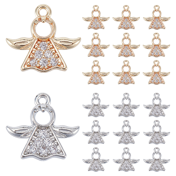 PandaHall PH 20pcs Cubic Zirconia Angel Wing Charms Golden Silver Angle Pendants with Loops Dangle Angel Pendants Christmas Angle Charms..., Clear
PandaHall PH 20pcs Cubic Zirconia Angel Wing Charms Golden Silver Angle Pendants with Loops Dangle Angel Pendants Christmas Angle Charms..., Clear