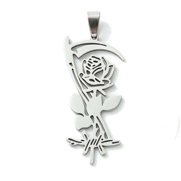 PandaHall 201 Stainless Steel Pendants, Flower Charm, Stainless Steel Color, 47.5x21.5x1.5mm, Hole: 8x4mm 201 Stainless Steel Flower
PandaHall 201 Stainless Steel Pendants, Flower Charm, Stainless Steel Color, 47.5x21.5x1.5mm, Hole: 8x4mm 201 Stainless Steel Flower