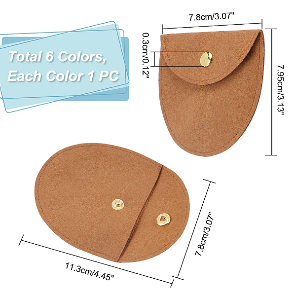 PandaHall PH 6PCS Microfiber Jewelry Pouch, 6 Colors Jewelry Storage Bags Snap Purse Pouch Bag Luxury Small Jewelry Gift Bags for Earring..., Multicolor
PandaHall PH 6PCS Microfiber Jewelry Pouch, 6 Colors Jewelry Storage Bags Snap Purse Pouch Bag Luxury Small Jewelry Gift Bags for Earring..., Multicolor