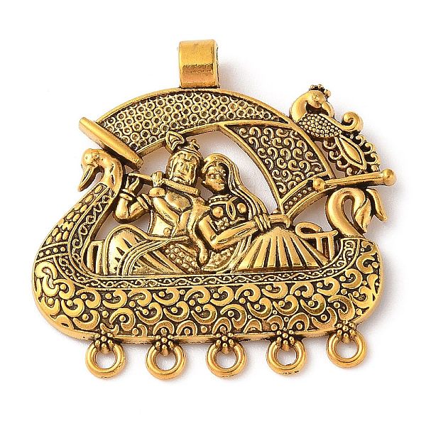 PandaHall Tibetan Style Alloy Chandelier Component Links, Cadmium Free & Lead Free, Human, Antique Golden, 45x46x7mm, Hole: 4.8mm & 1.8mm...
PandaHall Tibetan Style Alloy Chandelier Component Links, Cadmium Free & Lead Free, Human, Antique Golden, 45x46x7mm, Hole: 4.8mm & 1.8mm...