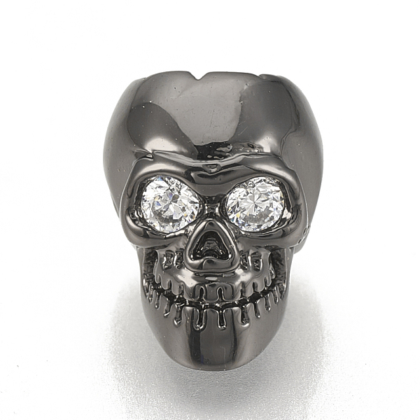 PandaHall Brass Cubic Zirconia Beads, Skull, Clear, Gunmetal, 11.5x9x9.5mm, Hole: 1.5mm Brass+Cubic Zirconia Skull Clear
PandaHall Brass Cubic Zirconia Beads, Skull, Clear, Gunmetal, 11.5x9x9.5mm, Hole: 1.5mm Brass+Cubic Zirconia Skull Clear
