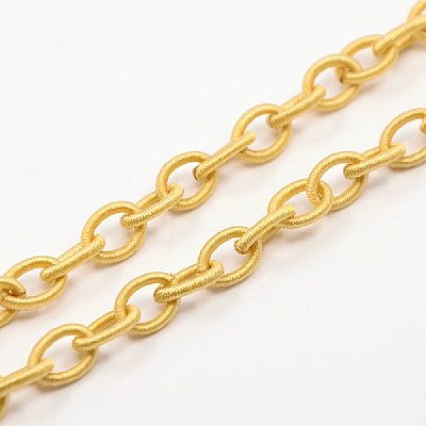 PandaHall Handmade Nylon Cable Chains Loop, Oval, Gold, 8~9x11~13x2mm, about 85cm/strand, 33.5 inch Nylon Gold
PandaHall Handmade Nylon Cable Chains Loop, Oval, Gold, 8~9x11~13x2mm, about 85cm/strand, 33.5 inch Nylon Gold