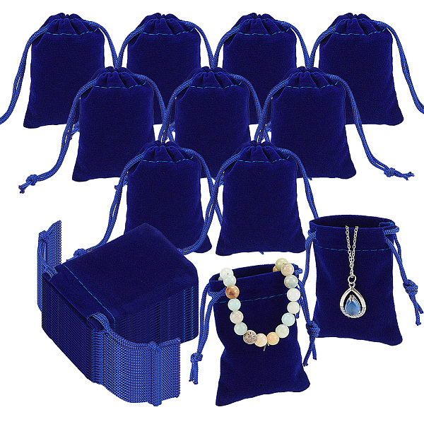 PandaHall 60Pcs Rectangle Velvet Drawstring Pouches, Candy Gift Bags Christmas Party Wedding Favors Bags, Dark Blue, 7x5cm Velvet Rectangle
PandaHall 60Pcs Rectangle Velvet Drawstring Pouches, Candy Gift Bags Christmas Party Wedding Favors Bags, Dark Blue, 7x5cm Velvet Rectangle