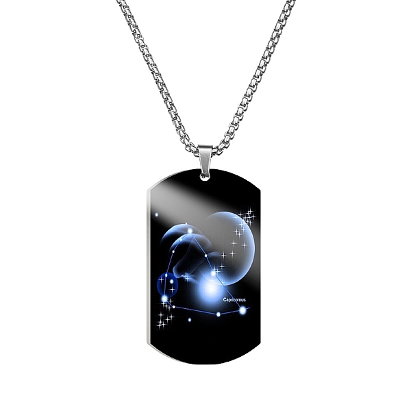 PandaHall Stainless Steel Constellation Tag Pendant Necklace with Box Chains, Capricorn, 23.62 inch(60cm) Stainless Steel Capricorn
PandaHall Stainless Steel Constellation Tag Pendant Necklace with Box Chains, Capricorn, 23.62 inch(60cm) Stainless Steel Capricorn