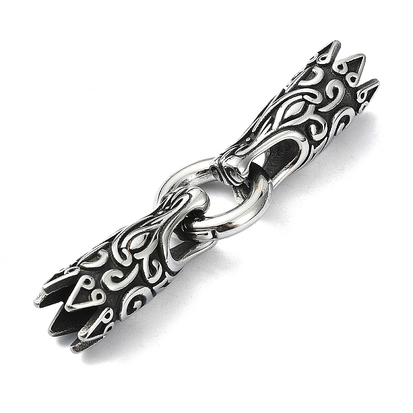 PandaHall Tibetan Style 304 Stainless Steel Spring Gate Rings, Manual Polishing, Antique Silver, 65.5mm 304 Stainless Steel
PandaHall Tibetan Style 304 Stainless Steel Spring Gate Rings, Manual Polishing, Antique Silver, 65.5mm 304 Stainless Steel