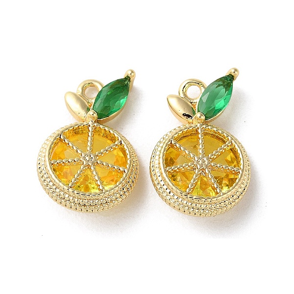 PandaHall Brass Micro Pave Cubic Zirconia Charms, Lemon Charms, Real 18K Gold Plated, 14x9x4.5mm, Hole: 1mm Brass+Cubic Zirconia Lemon Gold
PandaHall Brass Micro Pave Cubic Zirconia Charms, Lemon Charms, Real 18K Gold Plated, 14x9x4.5mm, Hole: 1mm Brass+Cubic Zirconia Lemon Gold