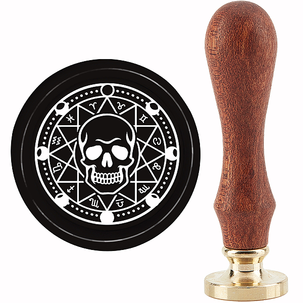 PandaHall CRASPIRE Skull Wax Seal Stamp Twelve Constellations Sealing Wax Stamp 30mm/1.18inch Removable Brass Head Sealing Stamp with Wooden...
PandaHall CRASPIRE Skull Wax Seal Stamp Twelve Constellations Sealing Wax Stamp 30mm/1.18inch Removable Brass Head Sealing Stamp with Wooden...
