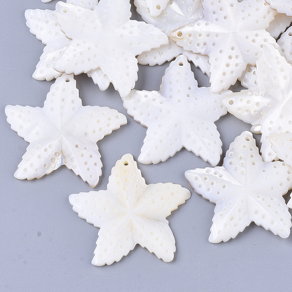 PandaHall Freshwater Shell Pendants, Starfish/Sea Stars, Creamy White, 35~37x37~38x3~5mm, Hole: 1mm Freshwater Shell Starfish
PandaHall Freshwater Shell Pendants, Starfish/Sea Stars, Creamy White, 35~37x37~38x3~5mm, Hole: 1mm Freshwater Shell Starfish
