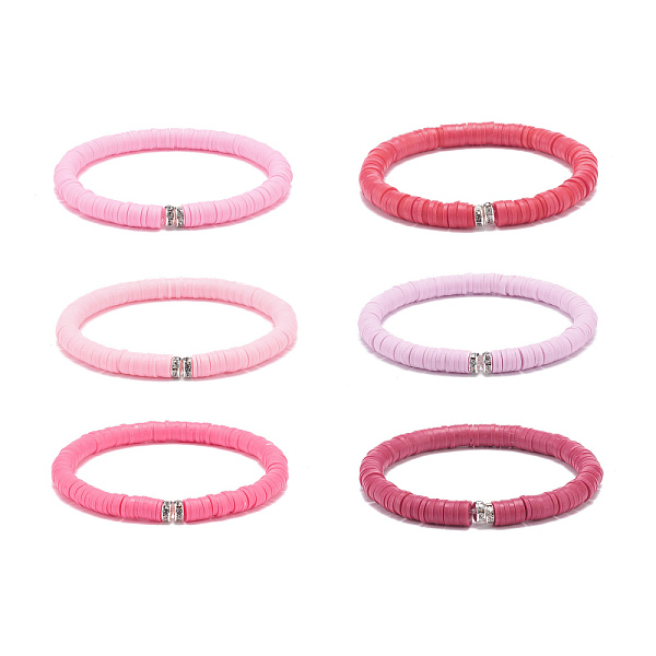 PandaHall 6Pcs 6 Colors Handmade Polymer Clay Heishi Surfer Stretch Bracelet Sets, Preppy Jewelry for Women, Pink, Inner Diameter: 2-3/8...
PandaHall 6Pcs 6 Colors Handmade Polymer Clay Heishi Surfer Stretch Bracelet Sets, Preppy Jewelry for Women, Pink, Inner Diameter: 2-3/8...