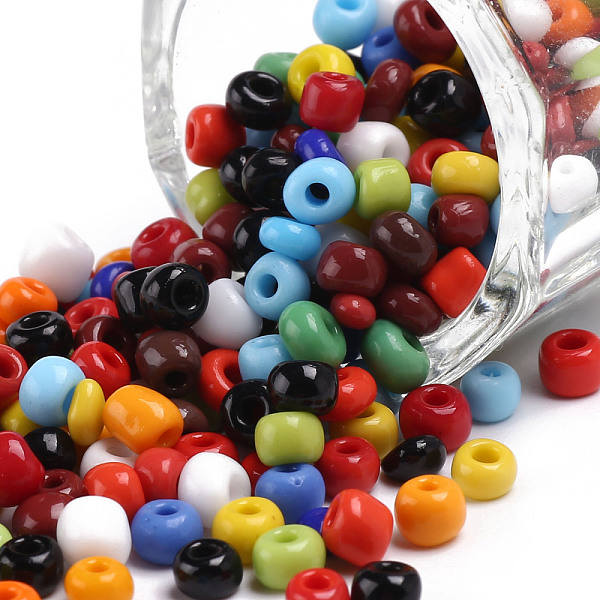 PandaHall 6/0 Glass Seed Beads, Opaque Colours Seed, Small Craft Beads for DIY Jewelry Making, Round, Round Hole, Mixed Color, 6/0, 4mm..., Multicolor
PandaHall 6/0 Glass Seed Beads, Opaque Colours Seed, Small Craft Beads for DIY Jewelry Making, Round, Round Hole, Mixed Color, 6/0, 4mm..., Multicolor