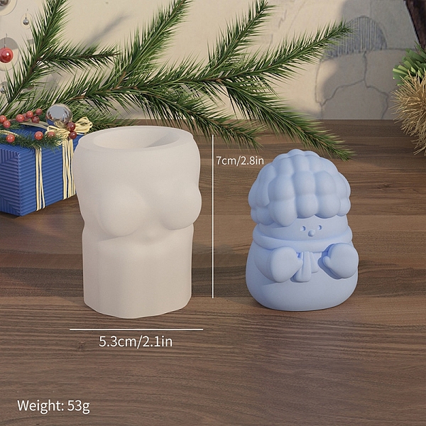 PandaHall Christmas Snowman DIY Food Grade Silicone Statue Candle Molds, Aromatherapy Candle Moulds, Portrait Sculpture Scented Candle..., White
PandaHall Christmas Snowman DIY Food Grade Silicone Statue Candle Molds, Aromatherapy Candle Moulds, Portrait Sculpture Scented Candle..., White
