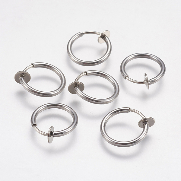 PandaHall 304 Stainless Steel Retractable Clip-on Hoop Earrings, Hypoallergenic Earrings, For Non-pierced Ears, with Spring Findings...
PandaHall 304 Stainless Steel Retractable Clip-on Hoop Earrings, Hypoallergenic Earrings, For Non-pierced Ears, with Spring Findings...
