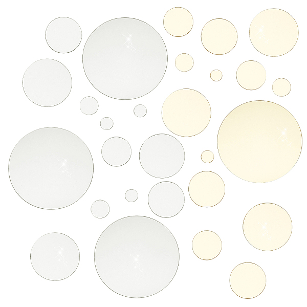 PandaHall PH 32pcs Circle Mirror Wall Stickers 6 Sizes Self Adhesive Mirror Tiles Golden Silver Acrylic Mirror Sticker Set 3D DIY Wall..., Multicolor
PandaHall PH 32pcs Circle Mirror Wall Stickers 6 Sizes Self Adhesive Mirror Tiles Golden Silver Acrylic Mirror Sticker Set 3D DIY Wall..., Multicolor