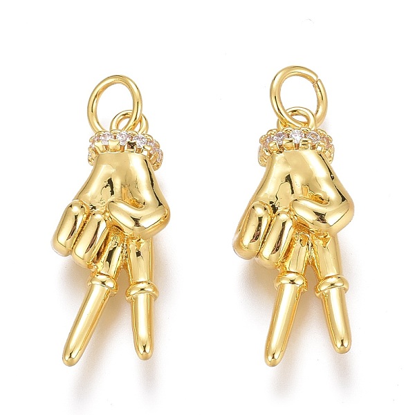 PandaHall Brass Micro Pave Clear Cubic Zirconia ASL Pendants, Peace Hand Charms, Long-Lasting Plated, with Jump Rings, Yeah Gesture Pendants...
PandaHall Brass Micro Pave Clear Cubic Zirconia ASL Pendants, Peace Hand Charms, Long-Lasting Plated, with Jump Rings, Yeah Gesture Pendants...