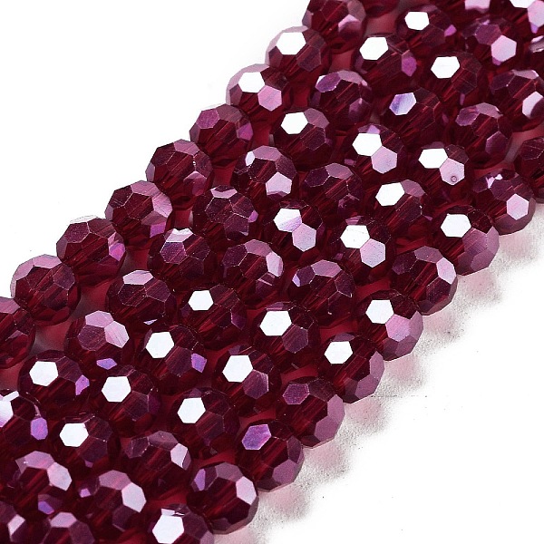 PandaHall Electroplate Transparent Glass Beads Strands, Faceted(32 Facets), Round, Pearl Luster Plated, Dark Red, 6mm, Hole: 1mm, about...
PandaHall Electroplate Transparent Glass Beads Strands, Faceted(32 Facets), Round, Pearl Luster Plated, Dark Red, 6mm, Hole: 1mm, about...
