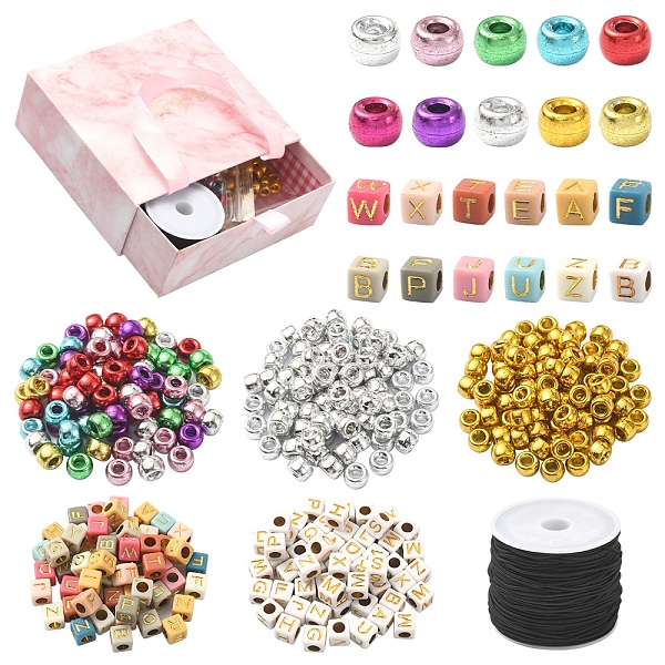 PandaHall DIY Friendship Bracelet Making Kit, Including Plastic Barrel & Acrylic Letter Beads, Elastic Cords, Mixed Color, Beads..., Multicolor
PandaHall DIY Friendship Bracelet Making Kit, Including Plastic Barrel & Acrylic Letter Beads, Elastic Cords, Mixed Color, Beads..., Multicolor