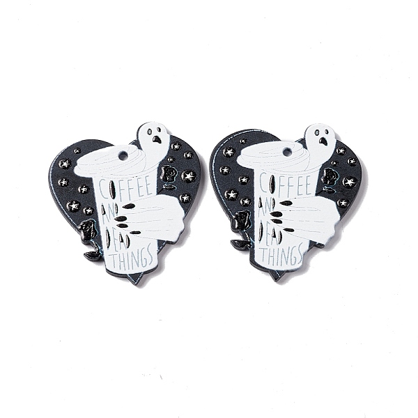 PandaHall Printed Acrylic Pendants, Heart with Cup & Word Pattern, White, 41.5x38x2.5mm, Hole: 2mm Acrylic Heart White
PandaHall Printed Acrylic Pendants, Heart with Cup & Word Pattern, White, 41.5x38x2.5mm, Hole: 2mm Acrylic Heart White