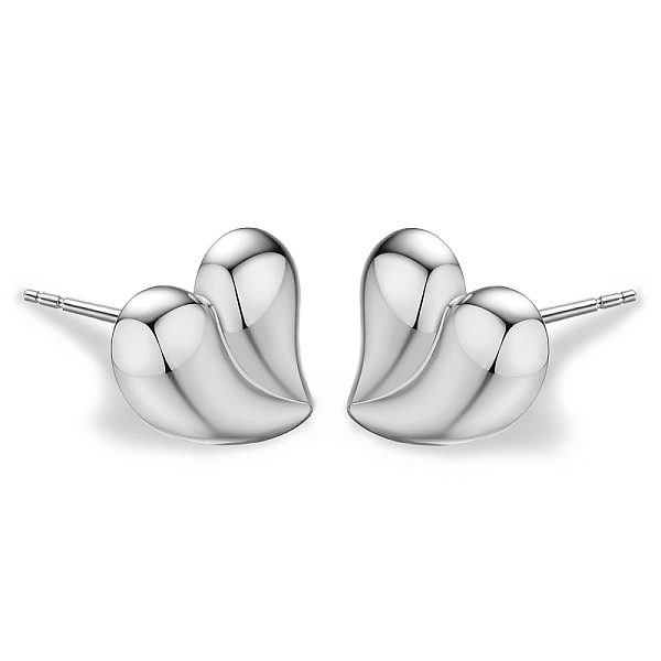 PandaHall S925 Sterling Silver Heart Stud Earrings, Fashionable and Sweet
PandaHall S925 Sterling Silver Heart Stud Earrings, Fashionable and Sweet