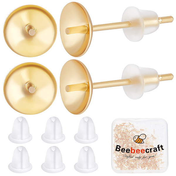 PandaHall Beebeecraft 1 Box 200Pcs Pearl Cup Earring Post 24K Gold Plated Stud Earring Findings for Half Drilled Beads with 200Pcs Plastic...
PandaHall Beebeecraft 1 Box 200Pcs Pearl Cup Earring Post 24K Gold Plated Stud Earring Findings for Half Drilled Beads with 200Pcs Plastic...
