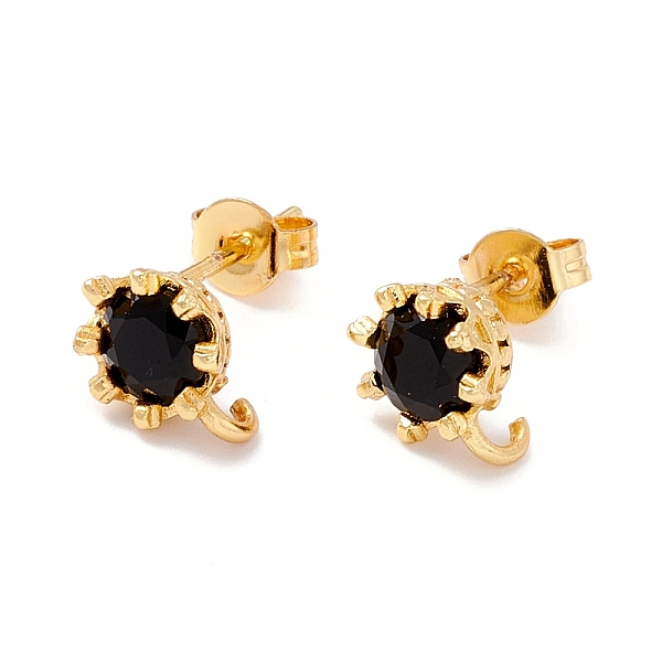 PandaHall Rack Plating Brass Cubic Zirconia Stud Earrings Findings, Real 18K Gold Plated, with Hook, Cadmium Free & Lead Free, Crown, Black...
PandaHall Rack Plating Brass Cubic Zirconia Stud Earrings Findings, Real 18K Gold Plated, with Hook, Cadmium Free & Lead Free, Crown, Black...