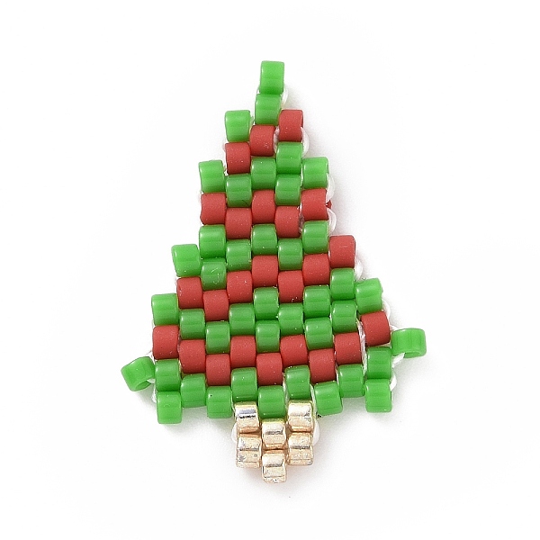 PandaHall Handmade MIYUKI Japanese Seed Loom Pattern Seed Beads, Christmas Theme Pendants, Christmas Tree Pattern, 22x15.5x1.7mm Glass...
PandaHall Handmade MIYUKI Japanese Seed Loom Pattern Seed Beads, Christmas Theme Pendants, Christmas Tree Pattern, 22x15.5x1.7mm Glass...