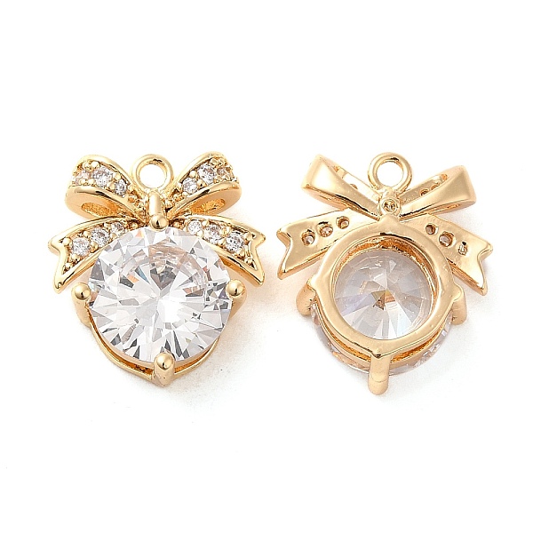 PandaHall Brass Pendants, with Glass, Bowknot Charms, Real 18K Gold Plated, 15x14x5.5mm, Hole: 1.5mm Brass+Glass Bowknot Clear
PandaHall Brass Pendants, with Glass, Bowknot Charms, Real 18K Gold Plated, 15x14x5.5mm, Hole: 1.5mm Brass+Glass Bowknot Clear