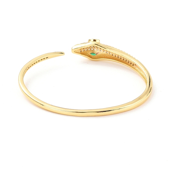 PandaHall Bling Snake Cubic Zirconia Cuff Bangle, Real 18K Gold Plated Brass Serpent Wrap Open Bangle for Women, Cadmium Free & Lead Free..., Green
PandaHall Bling Snake Cubic Zirconia Cuff Bangle, Real 18K Gold Plated Brass Serpent Wrap Open Bangle for Women, Cadmium Free & Lead Free..., Green