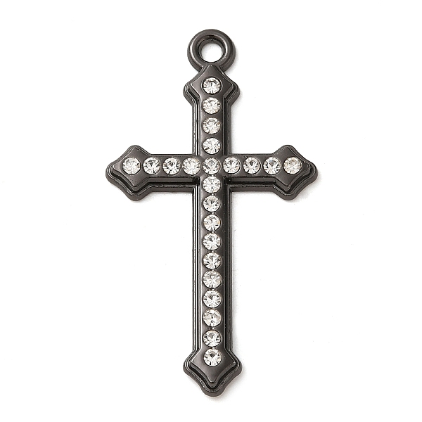 PandaHall Alloy with Rhinestone Pendants, Cross Charms, Black, 44x24x3mm, Hole: 2.3mm Alloy+Rhinestone Cross Clear
PandaHall Alloy with Rhinestone Pendants, Cross Charms, Black, 44x24x3mm, Hole: 2.3mm Alloy+Rhinestone Cross Clear