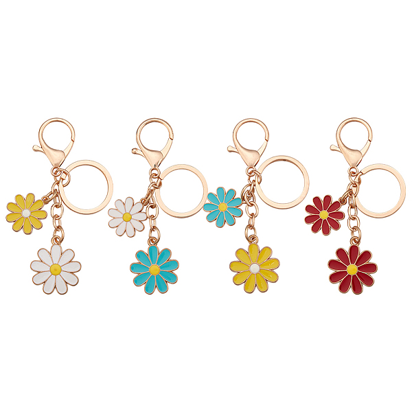 PandaHall AHADERMAKER 4Pcs 4 Colors Alloy Enamel Pendants Keychain, with Lobster Claw Clasps and Key Rings, Daisy, Mixed Color, 9.3cm..., Multicolor
PandaHall AHADERMAKER 4Pcs 4 Colors Alloy Enamel Pendants Keychain, with Lobster Claw Clasps and Key Rings, Daisy, Mixed Color, 9.3cm..., Multicolor
