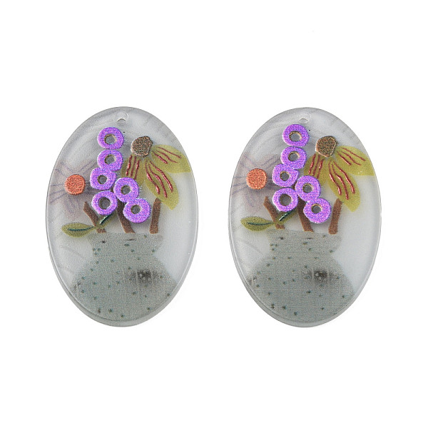 PandaHall Acrylic Pendants, 3D Printed, Oval with Pattern, Colorful, 37x24.5x2mm, Hole: 1.6mm Acrylic Oval
PandaHall Acrylic Pendants, 3D Printed, Oval with Pattern, Colorful, 37x24.5x2mm, Hole: 1.6mm Acrylic Oval