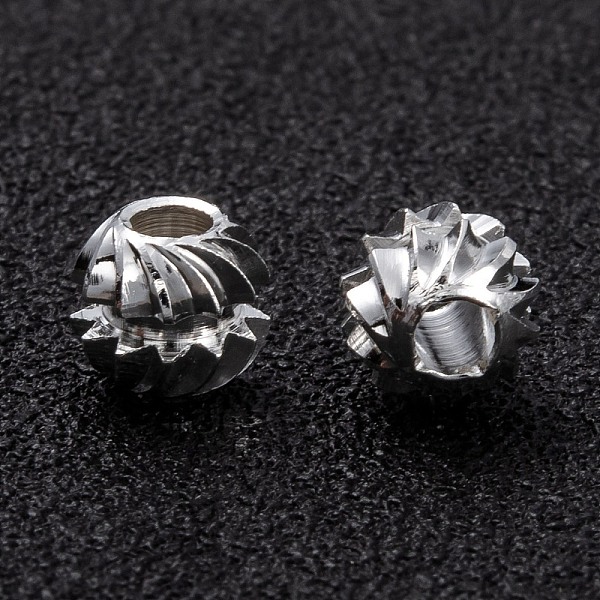 PandaHall Brass Beads, Long-Lasting Plated, Groove, Fancy Cut Faceted Round, 925 Sterling Silver Plated, 6x5mm, Hole: 2mm, Groove: 1mm Brass...
PandaHall Brass Beads, Long-Lasting Plated, Groove, Fancy Cut Faceted Round, 925 Sterling Silver Plated, 6x5mm, Hole: 2mm, Groove: 1mm Brass...