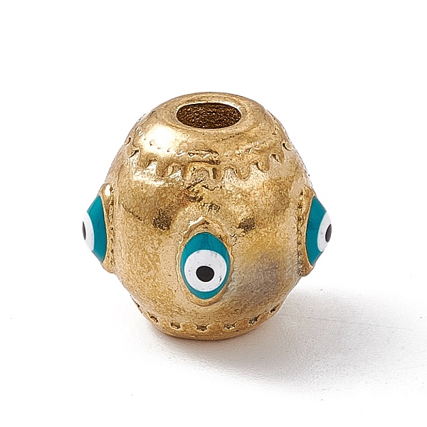 PandaHall 304 Stainless Steel Enamel Beads, Barrel with Evil Eye, Golden, 12.5x12mm, Hole: 3mm Stainless Steel+Enamel Barrel
PandaHall 304 Stainless Steel Enamel Beads, Barrel with Evil Eye, Golden, 12.5x12mm, Hole: 3mm Stainless Steel+Enamel Barrel