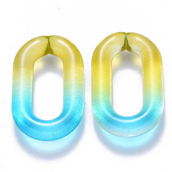 PandaHall Two Tone Transparent Acrylic Linking Rings, Quick Link Connectors, for Cable Chains Making, Oval, Light Sky Blue, 39x23.5x7mm...
PandaHall Two Tone Transparent Acrylic Linking Rings, Quick Link Connectors, for Cable Chains Making, Oval, Light Sky Blue, 39x23.5x7mm...