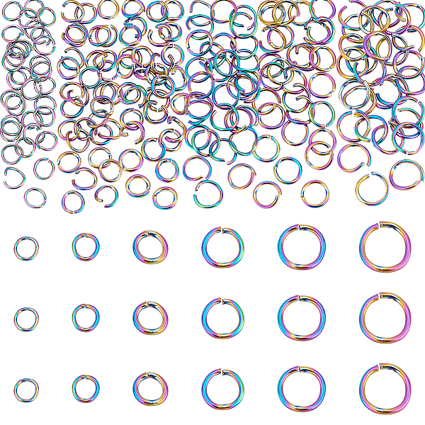 PandaHall UNICRAFTALE About 180Pcs 6 Sizes Rainbow Color 304 Stainless Steel Open Jump Rings Round Ring Inner Diameter 2.5~7mm Open Jump...
PandaHall UNICRAFTALE About 180Pcs 6 Sizes Rainbow Color 304 Stainless Steel Open Jump Rings Round Ring Inner Diameter 2.5~7mm Open Jump...