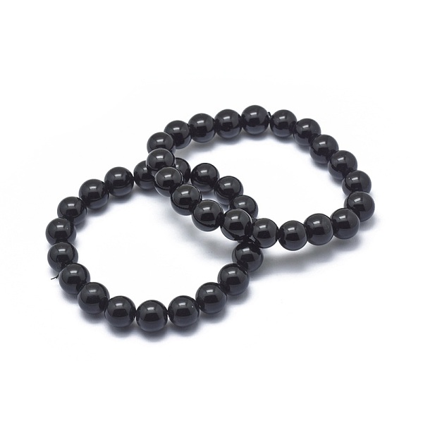 PandaHall Synthetic Black Stone Bead Stretch Bracelets, Round, 2 inch~2-1/8 inch(5.2~5.5cm), Bead: 10mm Black Stone
PandaHall Synthetic Black Stone Bead Stretch Bracelets, Round, 2 inch~2-1/8 inch(5.2~5.5cm), Bead: 10mm Black Stone