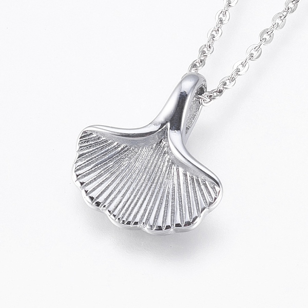 PandaHall 304 Stainless Steel Pendant Necklaces, Ginkgo Leaf, Stainless Steel Color, 18.03 inch(45.8cm), 1.5mm 304 Stainless Steel
PandaHall 304 Stainless Steel Pendant Necklaces, Ginkgo Leaf, Stainless Steel Color, 18.03 inch(45.8cm), 1.5mm 304 Stainless Steel