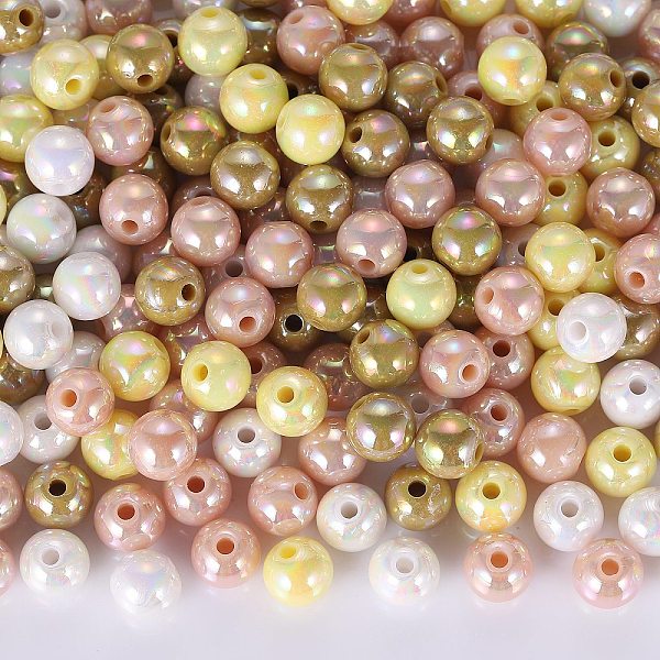 PandaHall 400Pcs 4 Colors Opaque Acrylic Beads, AB Color Plated, Round, Mixed Color, 8x7mm, Hole: 2mm, about 100pcs/color Acrylic Round..., Multicolor
PandaHall 400Pcs 4 Colors Opaque Acrylic Beads, AB Color Plated, Round, Mixed Color, 8x7mm, Hole: 2mm, about 100pcs/color Acrylic Round..., Multicolor