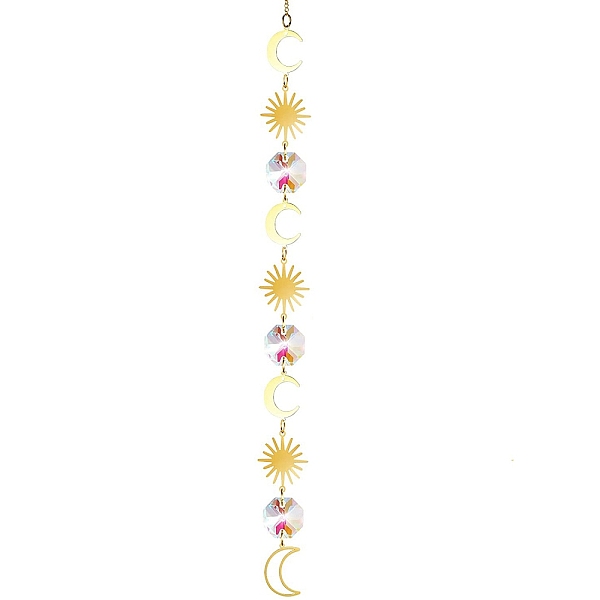 PandaHall Glass & Brass Pendant Decorations, Hanging Suncatchers, for Home Decoration, Sun Pattern, 450~480mm Glass Sun
PandaHall Glass & Brass Pendant Decorations, Hanging Suncatchers, for Home Decoration, Sun Pattern, 450~480mm Glass Sun