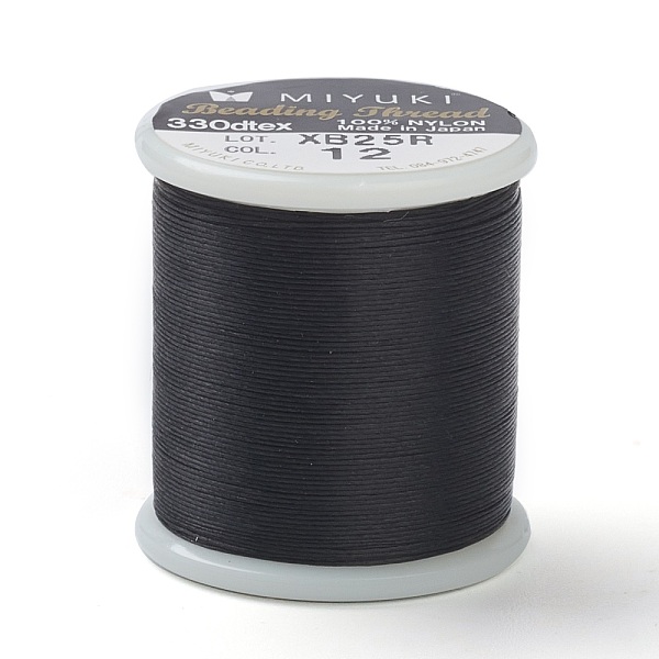 PandaHall MIYUKI Beading Nylon Thread B, 330 DTEX/0.203mm/0.008", for Seed Beads, #12, Black, 0.16mm, 55 yards(50 meters)/roll Nylon Black
PandaHall MIYUKI Beading Nylon Thread B, 330 DTEX/0.203mm/0.008", for Seed Beads, #12, Black, 0.16mm, 55 yards(50 meters)/roll Nylon Black